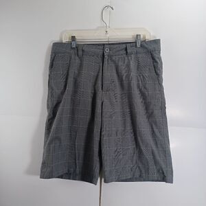 O'neill Men Chino Shorts  Size 34 Waist Slate Gray Zipper Fly Straight Leg Check
